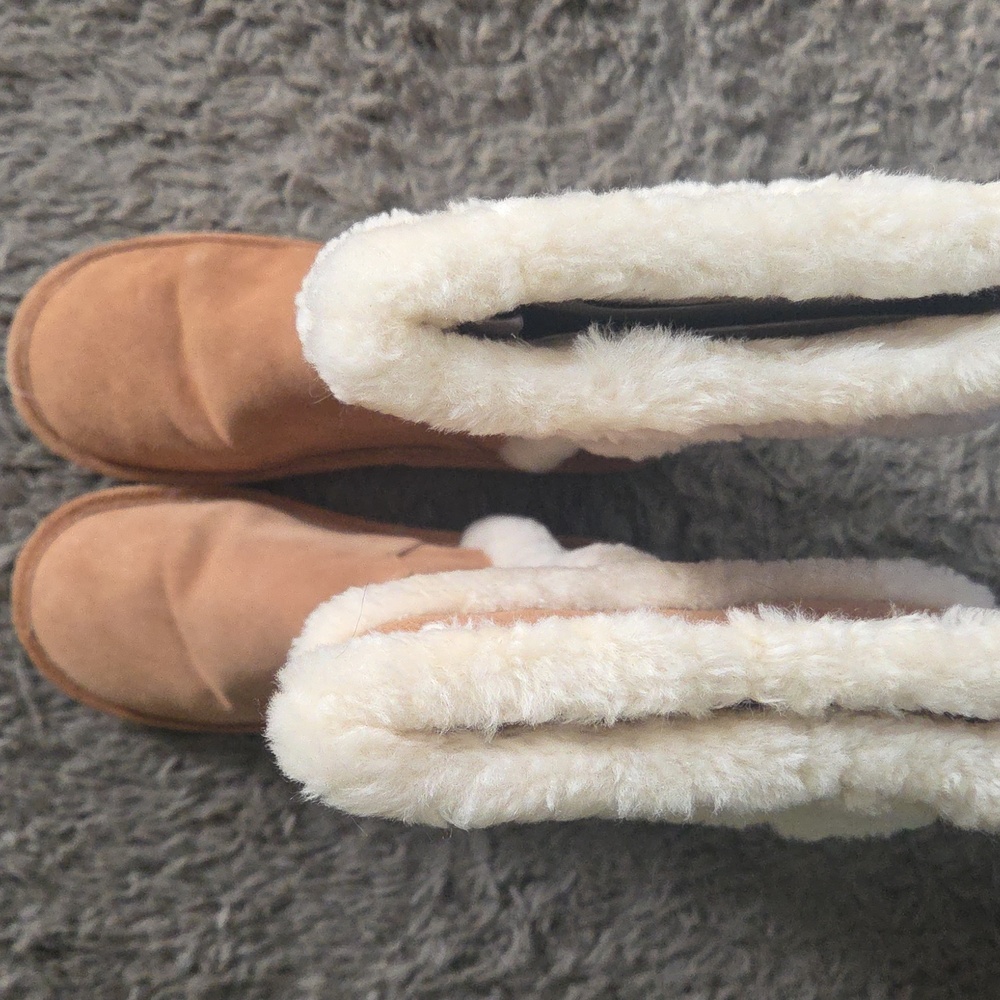 NIB Michael Kors Sz 8 Tan Suede Boots - Picture 11 of 14